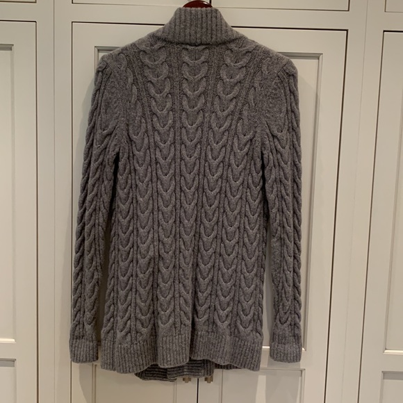 Ann Taylor Gray Cardigan Sweater, size S - Picture 2 of 8